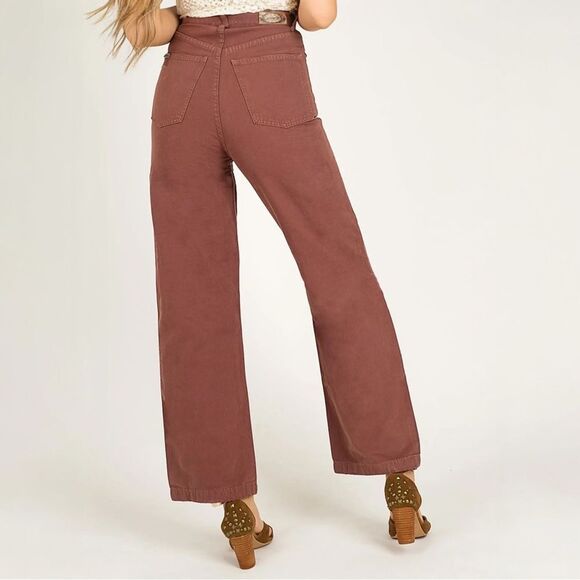 NWT Joyfolie Mia Joy Addy High Rise Wide Leg Jeans in Raisin Women’s Size 29 | 8 - Picture 8 of 14